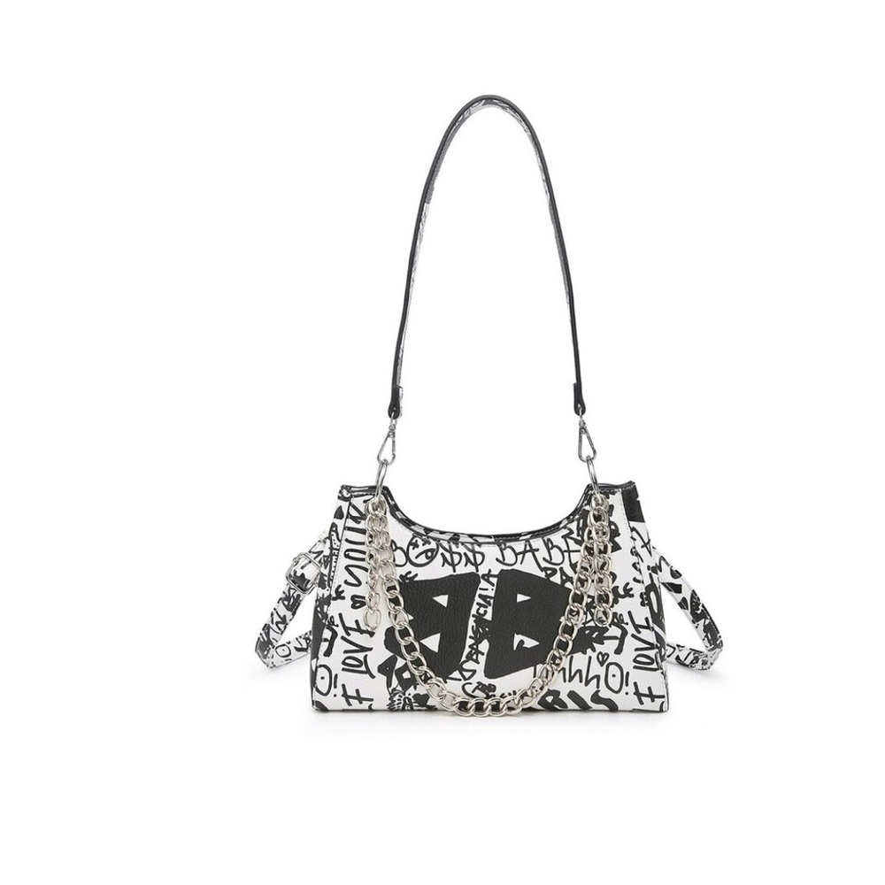 Black Graffiti Purse